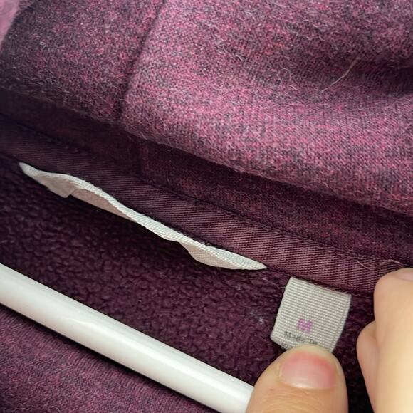 ATHLETA Plum Cowl Neck Pullover Polyester Blend Sweatshirt Top Size Medium - Picture 6 of 10